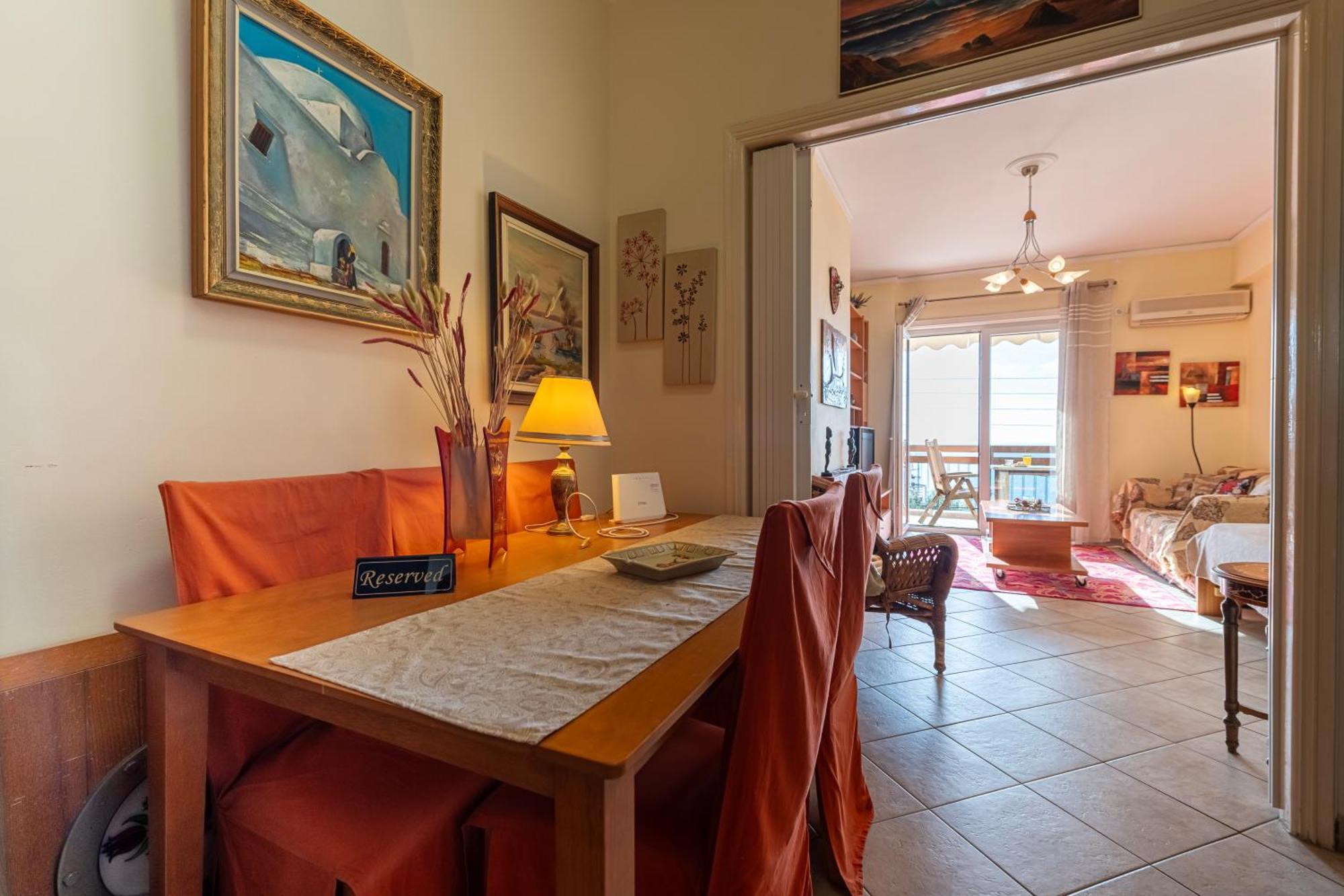Sea View Apartment 100M From The Beach Saronida Kültér fotó
